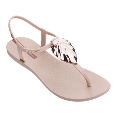 Women's Ipanema Leaf Shine Sandals Rose | US592340HS