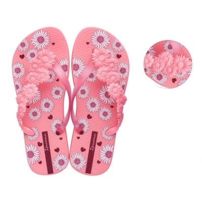 Women's Ipanema Lolita Floral Flip Flops Rose | US807215AD