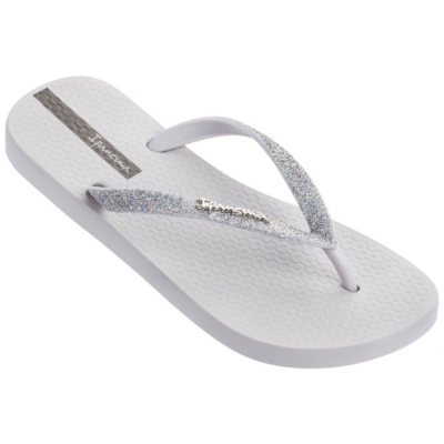 Women's Ipanema Lolita Glitter Flip Flops White | US053289GX