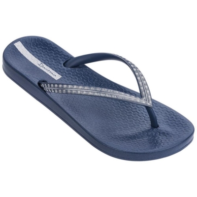 Women's Ipanema Mesh IV Flip Flops Navy | US782451CU