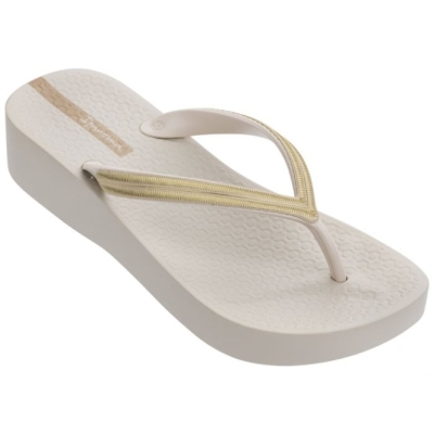 Women's Ipanema Mesh Wedges Ivory | US098615TE