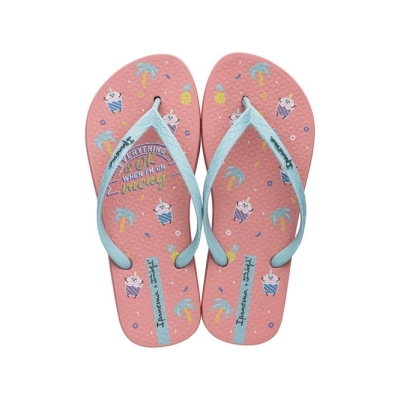 Women's Ipanema Mr. Wonderful II Flip Flops Rose Blue | US895701FP