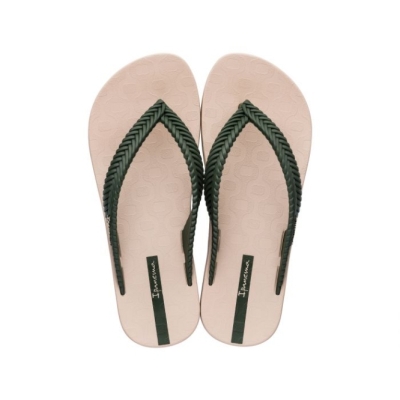 Women's Ipanema Nature Weave Flip Flops Khaki | US680312VW