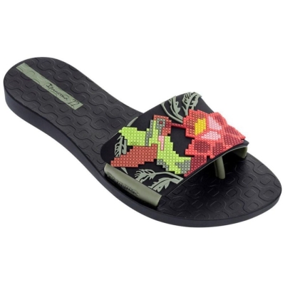 Women's Ipanema Nectar Sandals Black Green | US064317VR