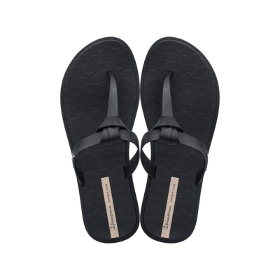 Women's Ipanema Nó Flip Flops Black | US259718CB