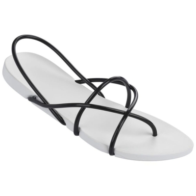 Women's Ipanema Philippe Starck Thing G Sandals White Black | US602431FG