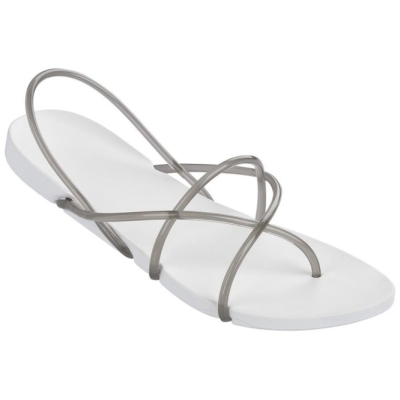 Women's Ipanema Philippe Starck Thing G Sandals White Grey | US621483YF