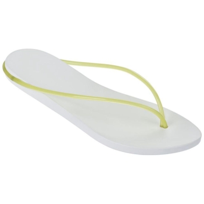 Women's Ipanema Philippe Starck Thing M Flip Flops White Yellow | US530986NY