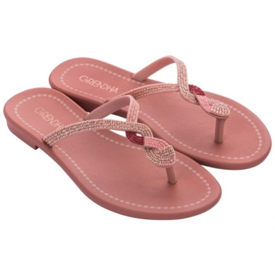 Women's Ipanema Twist Flip Flops Red | US592167HT