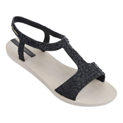 Women's Ipanema Venus Sandals Ivory Black | US237948HD