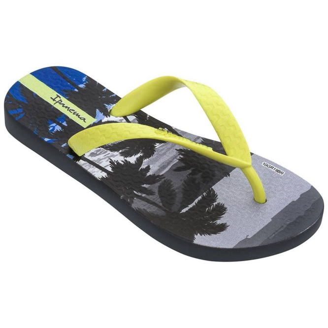 Kids\' Ipanema Classic VIII Flip Flops Grey Yellow | US058317WB