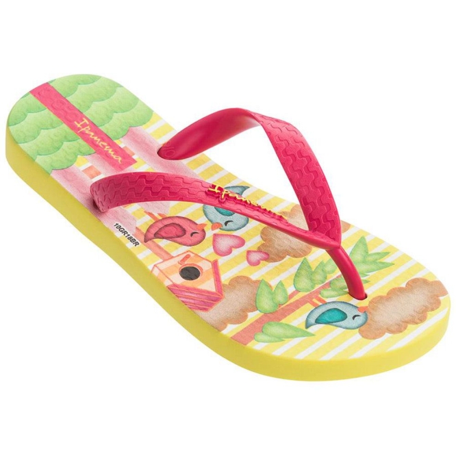 Kids\' Ipanema Fun V Flip Flops Yellow Rose | US496728KC