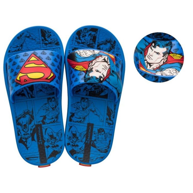 Kids\' Ipanema Justice League 3D Slides Blue | US470398UN