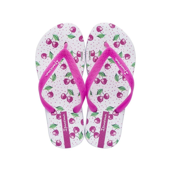 Kids\' Ipanema Temas IX Flip Flops White Rose | US491706BI