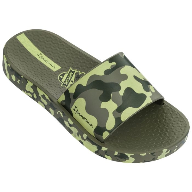 Kids\' Ipanema Urban Slides Khaki | US284731HE