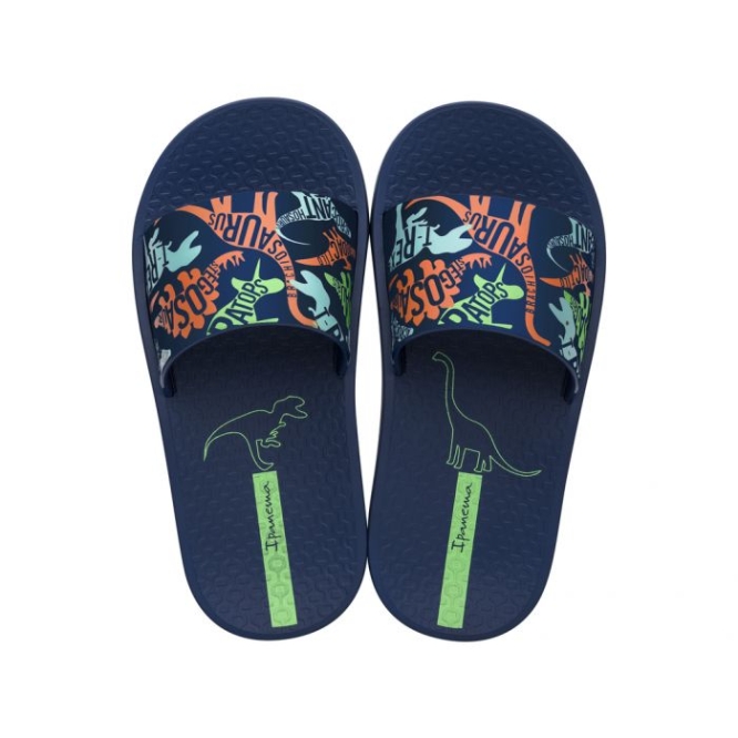 Kids\' Ipanema Urban Slides Navy | US137490DH