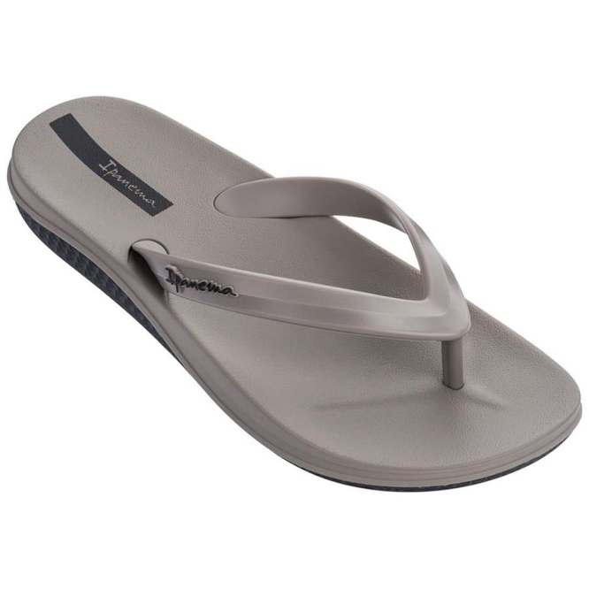 Men\'s Ipanema Ana Lapa Flip Flops Grey Black | US348519YG