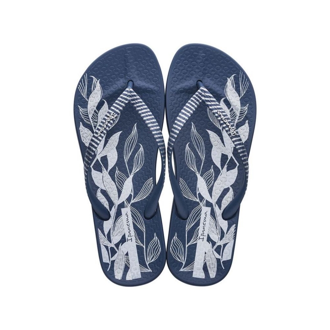 Women\'s Ipanema Anatomic Nature IV Flip Flops Navy | US971803QV