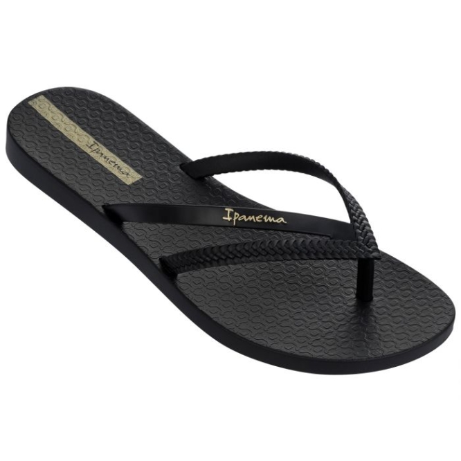 Women\'s Ipanema Bossa Flip Flops Black | US291376ZI