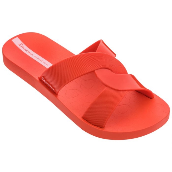 Women\'s Ipanema Feel Slides Red | US163490PT