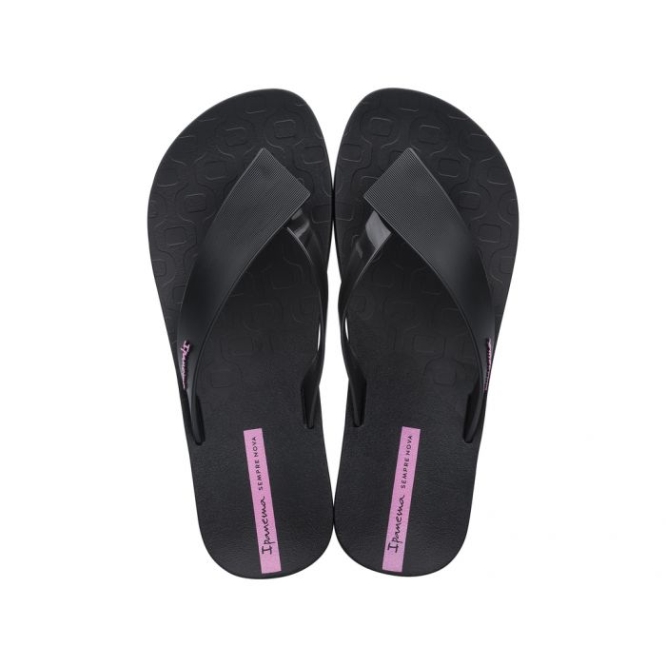 Women\'s Ipanema Hit Flip Flops Black | US302478WU