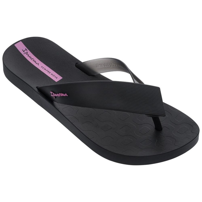 Women\'s Ipanema Hit Flip Flops Black | US645078CN