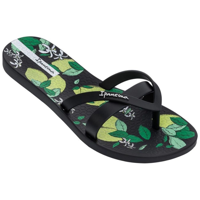 Women\'s Ipanema Kirei Silk V Flip Flops Black | US817263HV