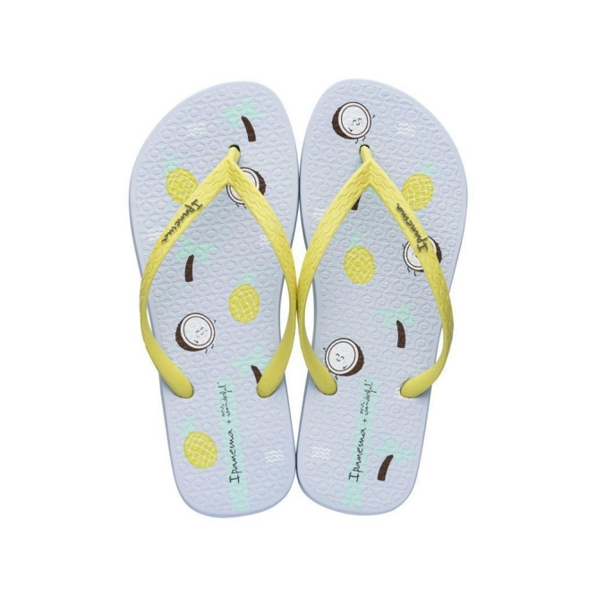 Women\'s Ipanema Mr. Wonderful II Flip Flops White Yellow | US354718PH