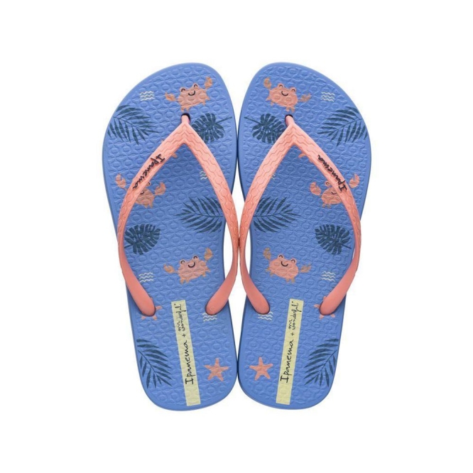 Women\'s Ipanema Mr. Wonderful II Flip Flops Blue Rose | US971624JP