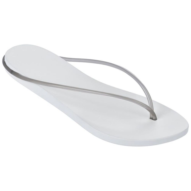 Women\'s Ipanema Philippe Starck Thing M Flip Flops White Grey | US156749LO