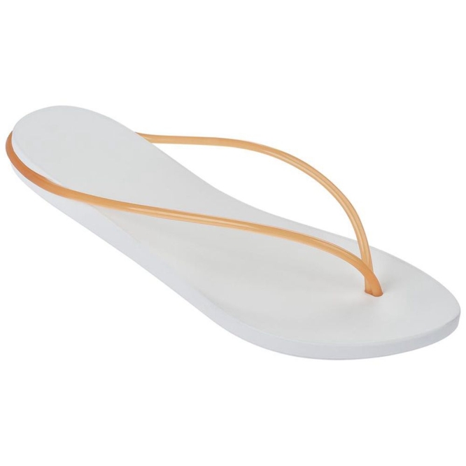 Women\'s Ipanema Philippe Starck Thing M Flip Flops White Orange | US867215GW