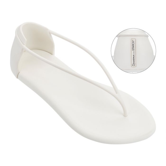 Women\'s Ipanema Starck Ting Sandals White | US751632WT