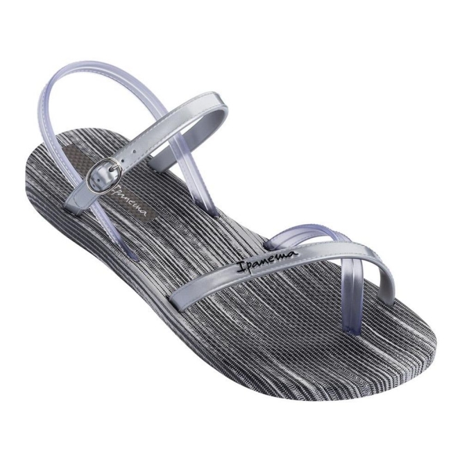 Women\'s Ipanema Suzi Print Sandals Grey Silver | US105764OA