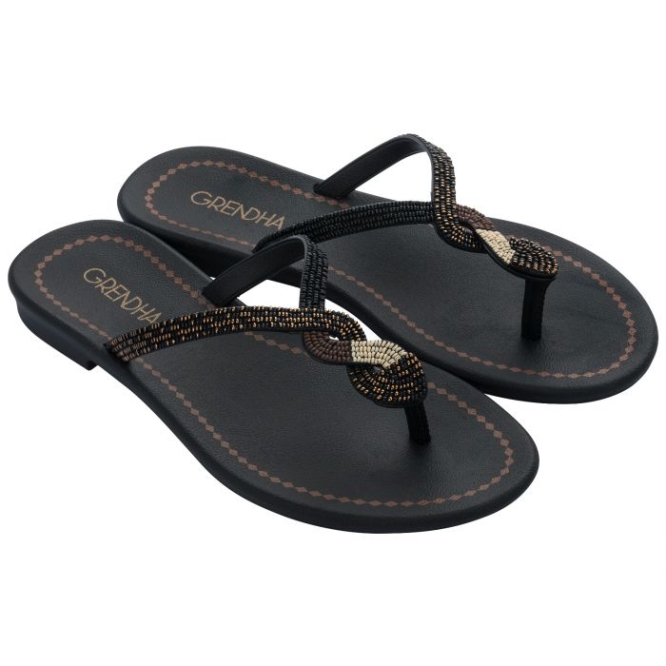 Women\'s Ipanema Twist Flip Flops Black | US174205TL